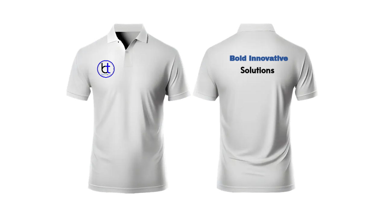 White mens polo with collar mockup template - Made with PosterMyWall (2)